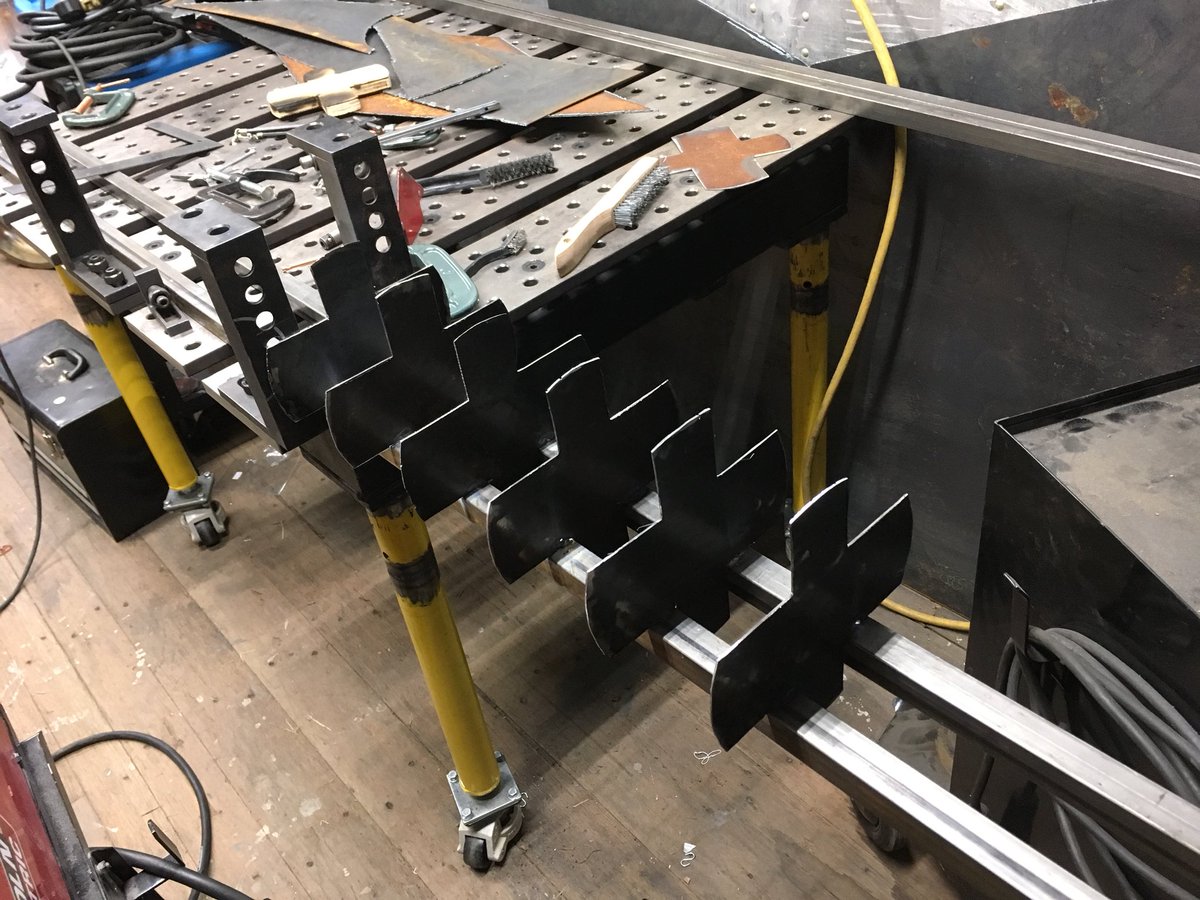 Herchenroeder's tweet photo. Have I told you how much I love a #fixturetable for #welding? I love it. A lot. 
#weldingwomen https://t.co/KR4xIsHIzK