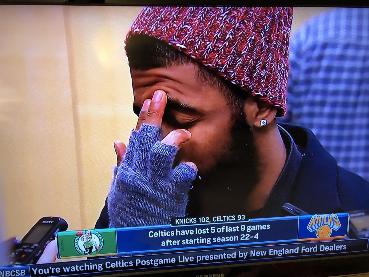 Jared Weiss on Twitter "Kyrie rubbed his third eye while saying “The hoopla on Christmas I don t really into that ”… "