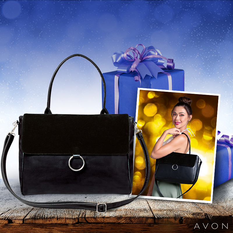 AvonPH's tweet photo. The girl who has it all could use a stylish yet classic carryall like the Celestia Shoulder Bag with Sling (P599)! #GiftBeautifully with presents they’d love to see under the tree! Shop now at avonshop.ph! https://t.co/bWTuEasSii