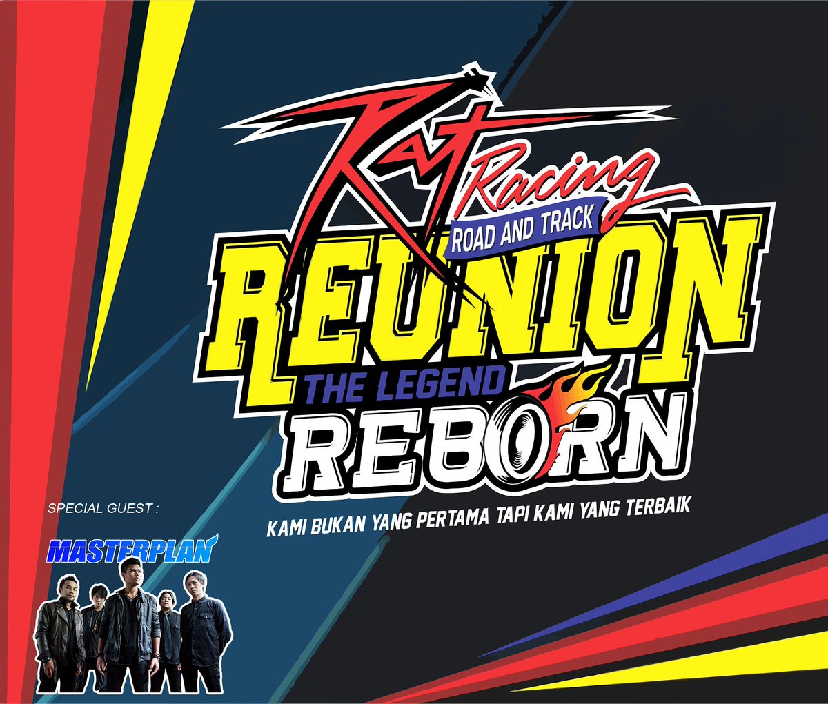 Halloo Masterious, kita bertemu di
RAT RACING "REUNION" THE LEGEND REBORN.

Minggu, 24 Desember 2017
At Hotel Tyara Plaza Ciamis, Jawa Barat.
See u ✌🏻 

#MasterplanBand #Masterious #BandIndonesia #music #musician #gigs #event #hits #musikiindonesia