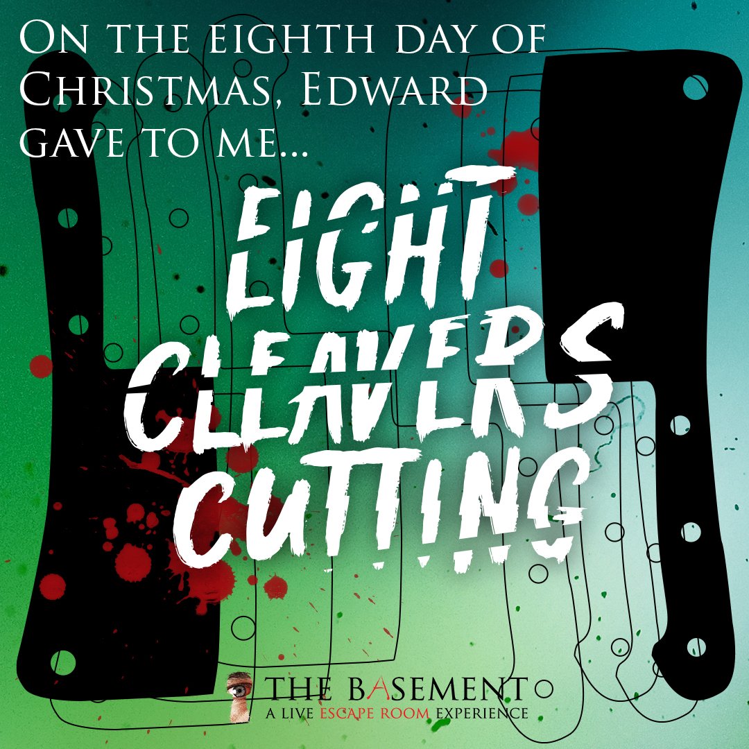 thebasementER's tweet photo. That's probably going to hurt! 8️⃣🎁 #TheBasementLA #LosAngeles #LALife #LosAngelesLiving #ThingsToDoInLA #TheBasementLV #LasVegas #SinCity #VivaLasVegas #ThingToDoInVegas #EscapeRoom #EscapeGame #Horror #SerialKiller #EdwardTandy #Christmas  #12DaysOfChristmas https://t.co/fWAqDPG9Q1