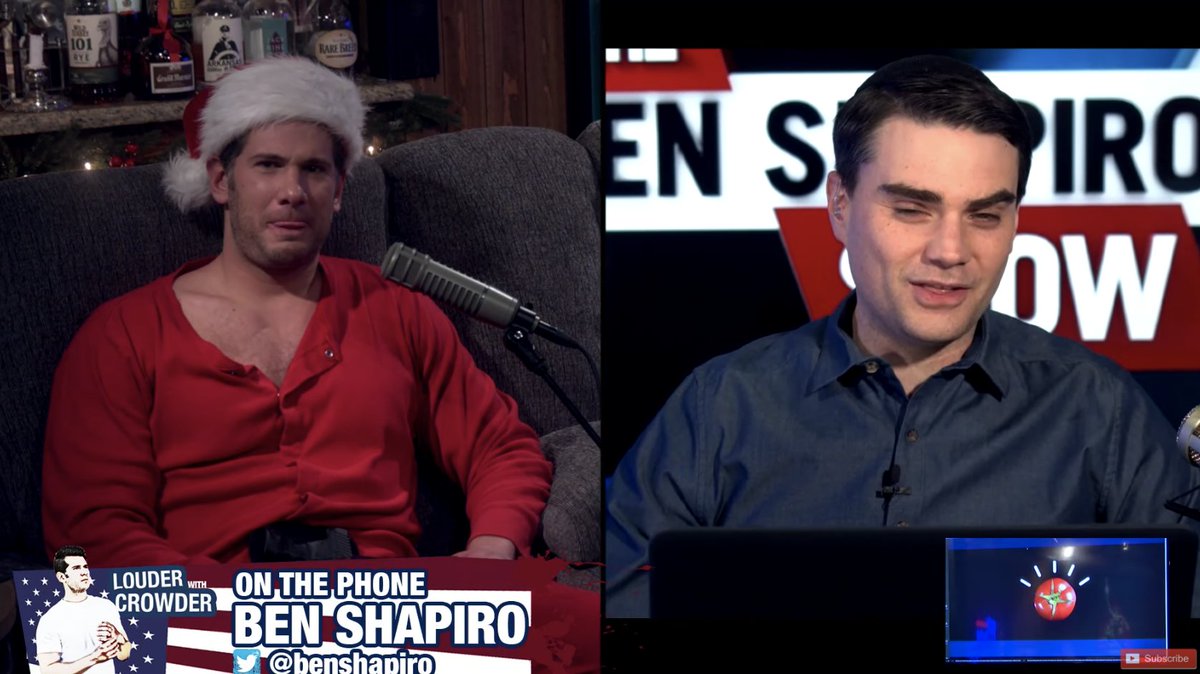 steven crowder on twitter on now with the smarmy benshapiro