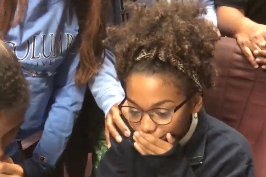 Essence's tweet photo. These 14 videos of Black teens reacting to their college acceptance letters is everything! https://t.co/EwOSFY1Hn3 https://t.co/quRIQjnXys