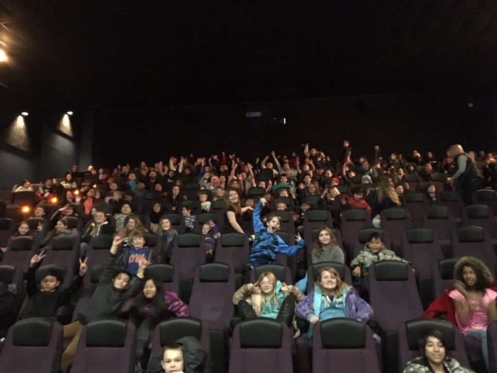 castlered2's tweet photo. We had SO much fun today. We went to see the movie, "Wonder" and we had the entire theatre to ourselves! #choosekind https://t.co/VW6mmRMDAt