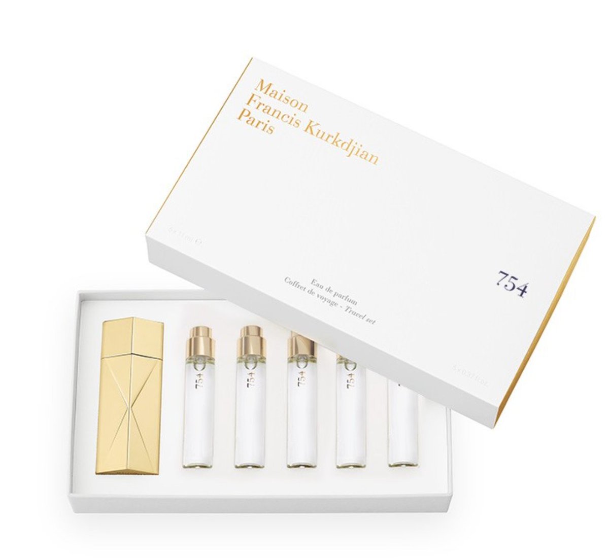 #Advent20 The <a href="/maisonkurkdjian/">maisonkurkdjian</a> Globetrotter in Zinc or Gold, to fill with the fragrance wardrobe or to buy as a set with travel size refills #fragrance #scent #AdventCalendar #christmasgifts