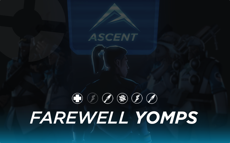 AscentEsports's tweet photo. Sadly, @zombyomps will no longer be playing with us. We appreciate the years he's spent with the team and his massive contribution to the legacy of Ascent in NA TF2. 

We truly wish him the best. 

:( https://t.co/CJLGLneEFP