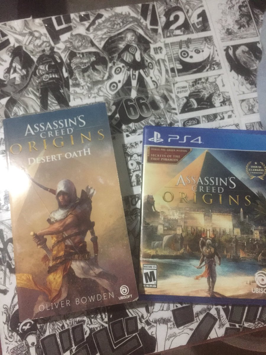 Astrobelix's tweet photo. @UbisoftLatam porque todo buen juego tiene su buen libro 👌🏻👌🏻📕📕 #assasinscreedorigins https://t.co/PBMSq90c4L