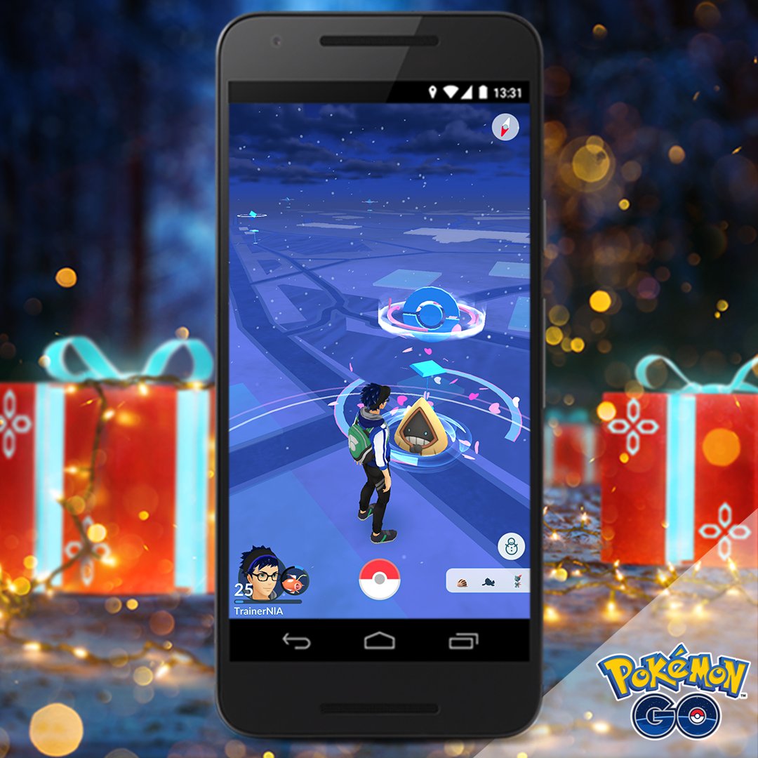 Surprise, Trainers! In celebration of the holidays, from now till January 4, Lure Modules will last 6 hours when activated! With these long-lasting lures in play, everyone’s chances of catching more Pokémon originally from the Hoenn region go up!