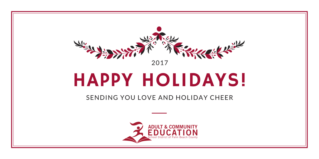 Sending you cheerful wishes and warmest greetings for a joyous and festive Holiday Season. #HappyHolidays from us to you. #adultedu
