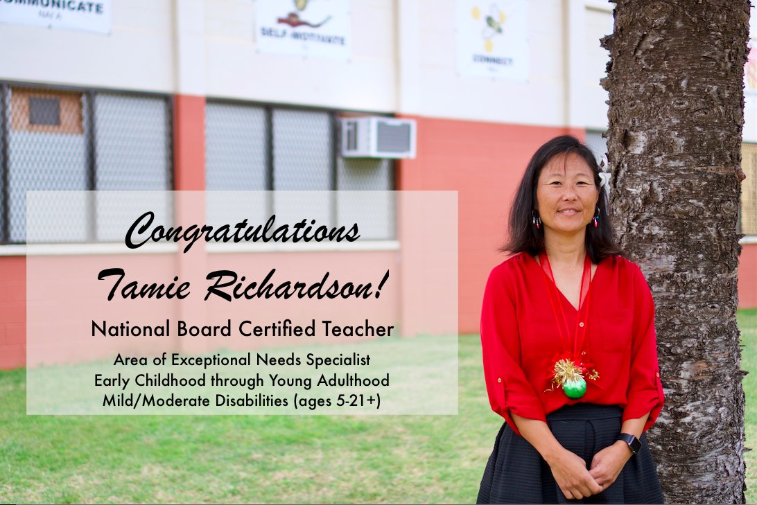 Kaimiloa Elementary on Twitter "Congratulations to our very own Tamie
