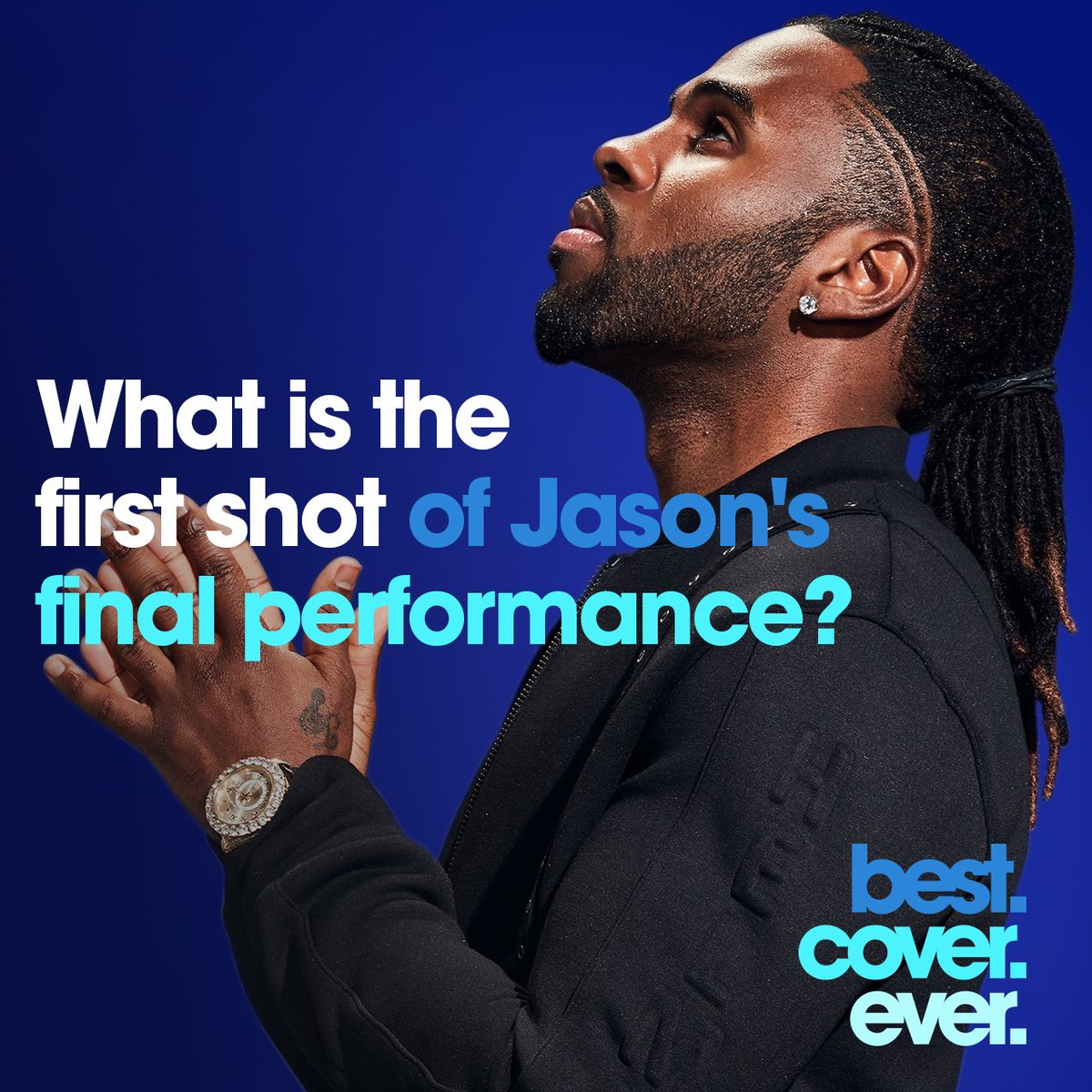 [SPOILER] Help 🎨 us a 🖼. Can you describe the first shot of <a href="/jasonderulo/">Jason Derulo</a> and <a href="/UndecidedFutur1/">Undecided Future</a>'s final performance? Comment below with #BestCoverEver and the scene!