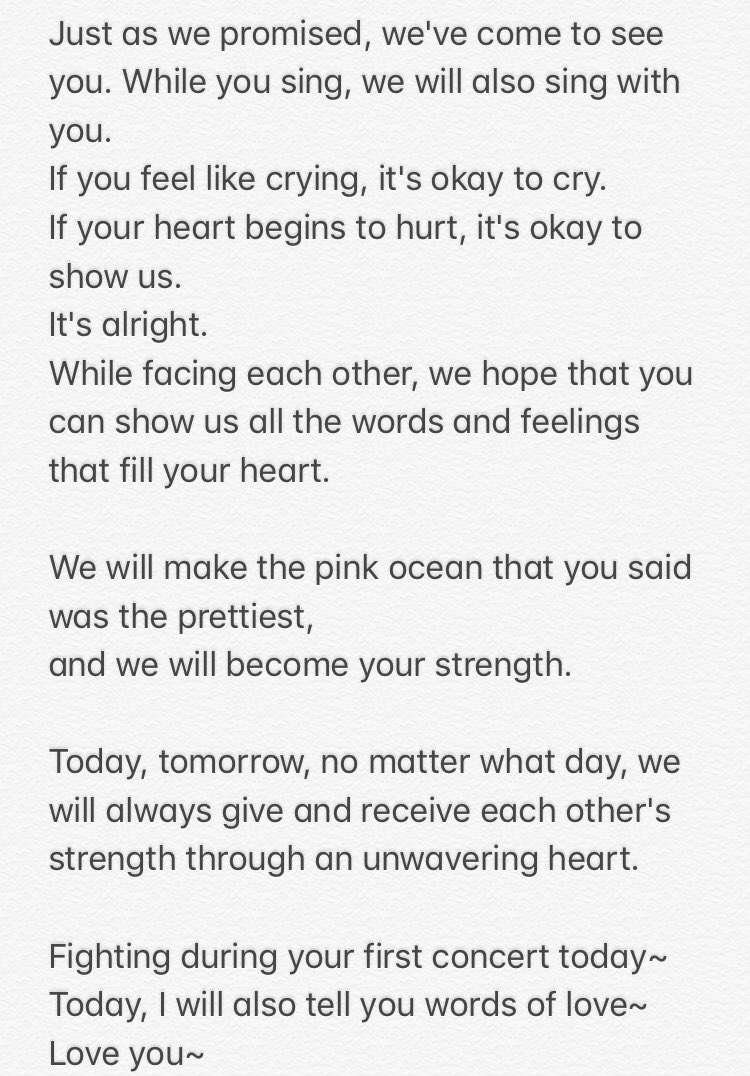 Since today is the 1st concert day, I decided to send her another message ❤️ Thank you <a href="/FrozenArctic/">mich🦦</a> as always~^^