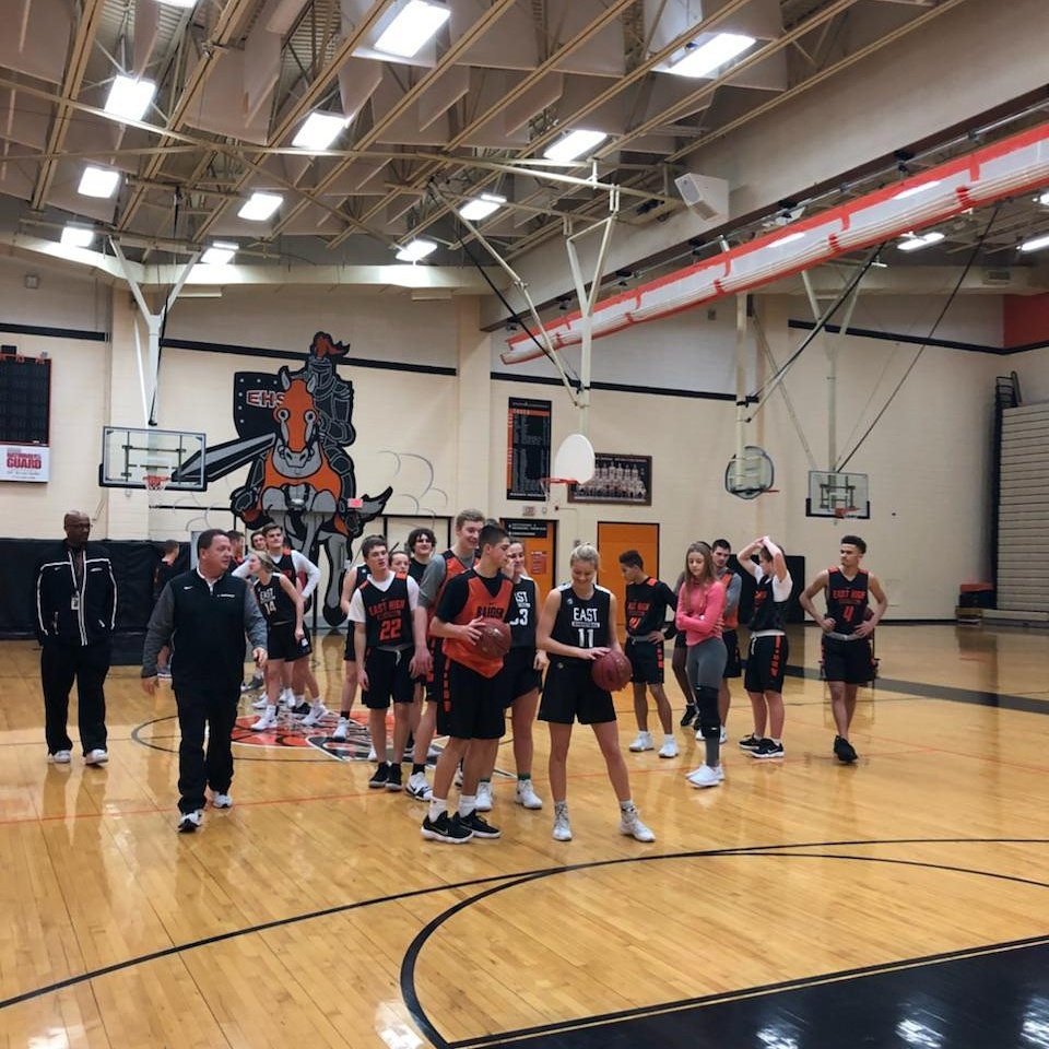 Last practice before break. With <a href="/sceastgbb/">EHS Girls Basketball</a> 
#Tradition