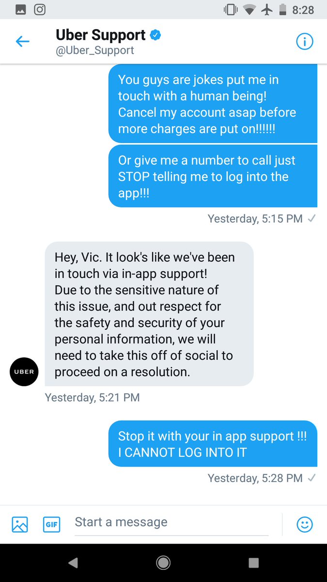 mahillon's tweet photo. @Uber_Support Are you guys serious?? Enough with the standard template messages there have now been 5 fraudulent charges and I don't need your robots with the same answer!! https://t.co/etOQyADzps