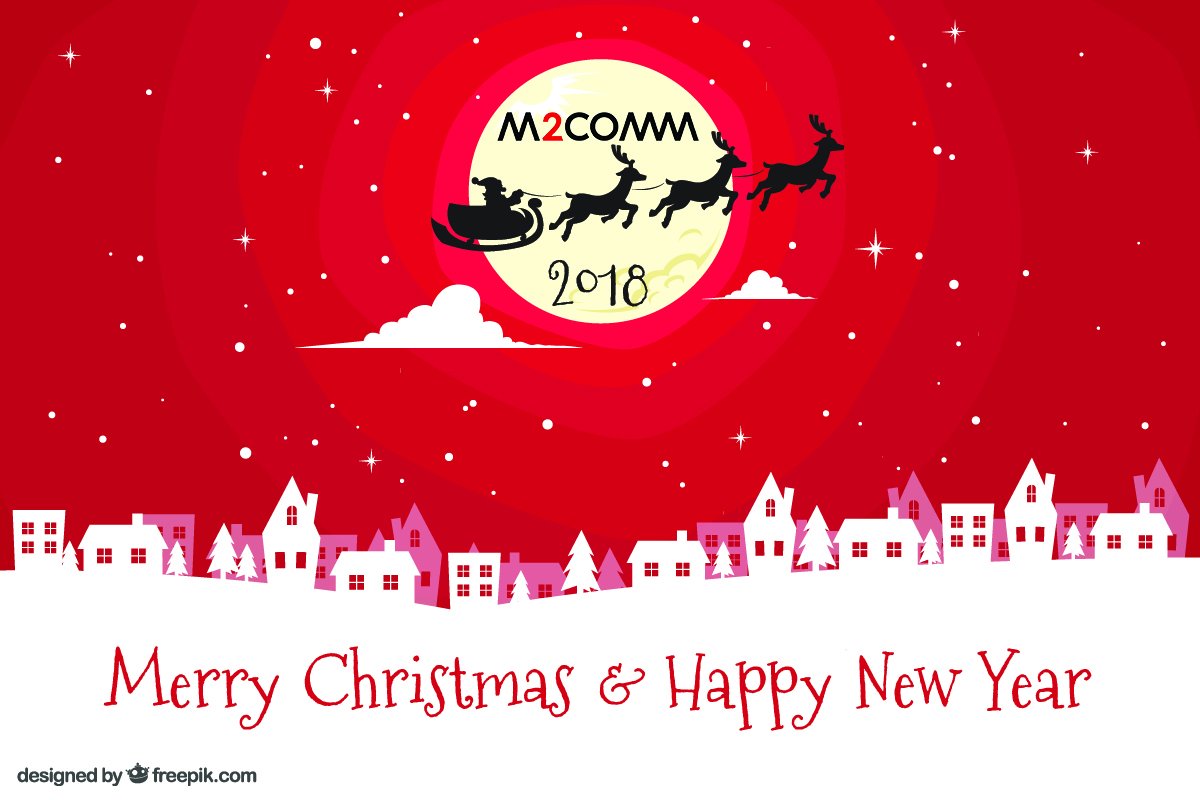 M2COMM_IoT's tweet photo. Dear Valued Partners,
Thank you for your continuous support to M2COMM in 2017, we look forward to further collaboration with you in 2018.
With the closing of 2017, we wish you and your family Merry Christmas and Happy New year. https://t.co/tihwumCY8w
