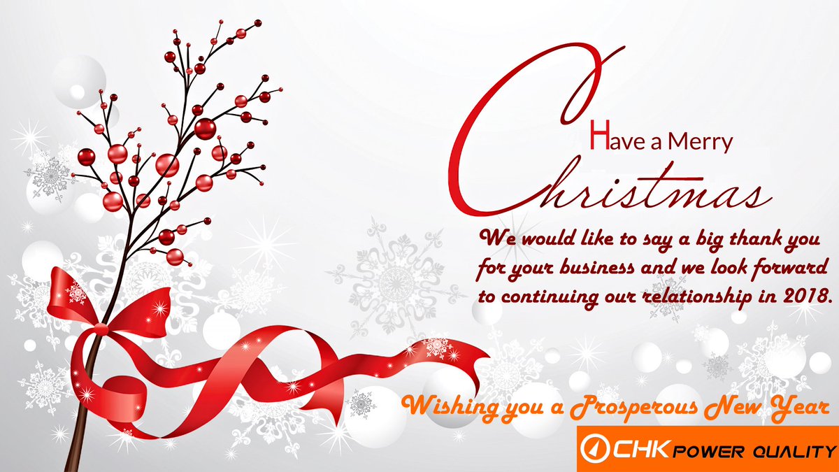 CHKPowerQuality's tweet photo. #MerryChristmas #CHK @CHKPowerQuality #HappyNewYear2018 https://t.co/dzOadRVZT6