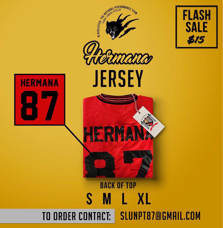 SLU_BlackListed's tweet photo. 🚨FLASH SALE🚨 Now, for a limited time only: our Hermana 87 Jerseys are $15! Hurry and get yours today before supplies run out! 🎁🎄🎊 #LoveTheTeam https://t.co/WmaYlEfpab