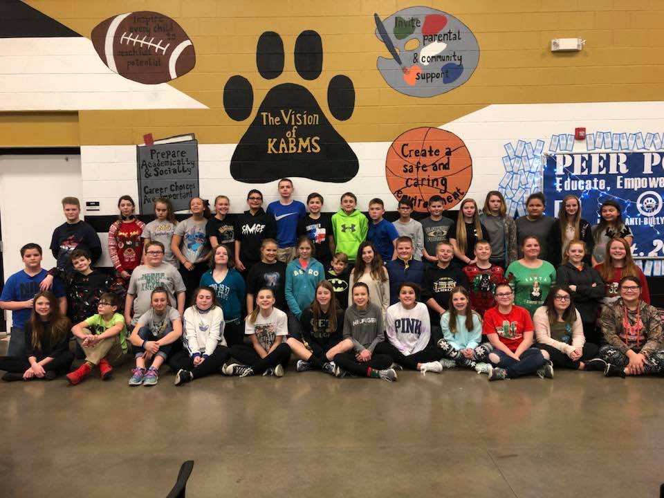 hannerpj's tweet photo. All of these KABMS students scored 100% on their states and capitols test in Mrs. Stephensās 7th grade History class and earned a pizza party! GREAT JOB! #KABMS #LeadLAP https://t.co/mkP3QRw6yQ