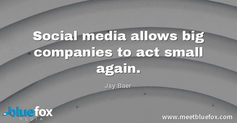 MccueKyle's tweet image. Social Media is allowing big companies to act small again.  You must treat people like people on social media.  Without the personal touch, well regardless of size you&apos;re just a bot.  #meetbluefox #marketers #digitalhandshake #socialmedia #socialmediatips #socialmediamktg #le ...