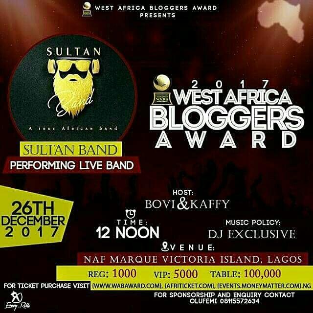 wethesultans's tweet photo. Come watch us live as we perform at @WABA2017 award show..

See details on flier on how to purchase tickets!

SULTAN BAND
{The true African Band} https://t.co/4WQbaDp7Xi