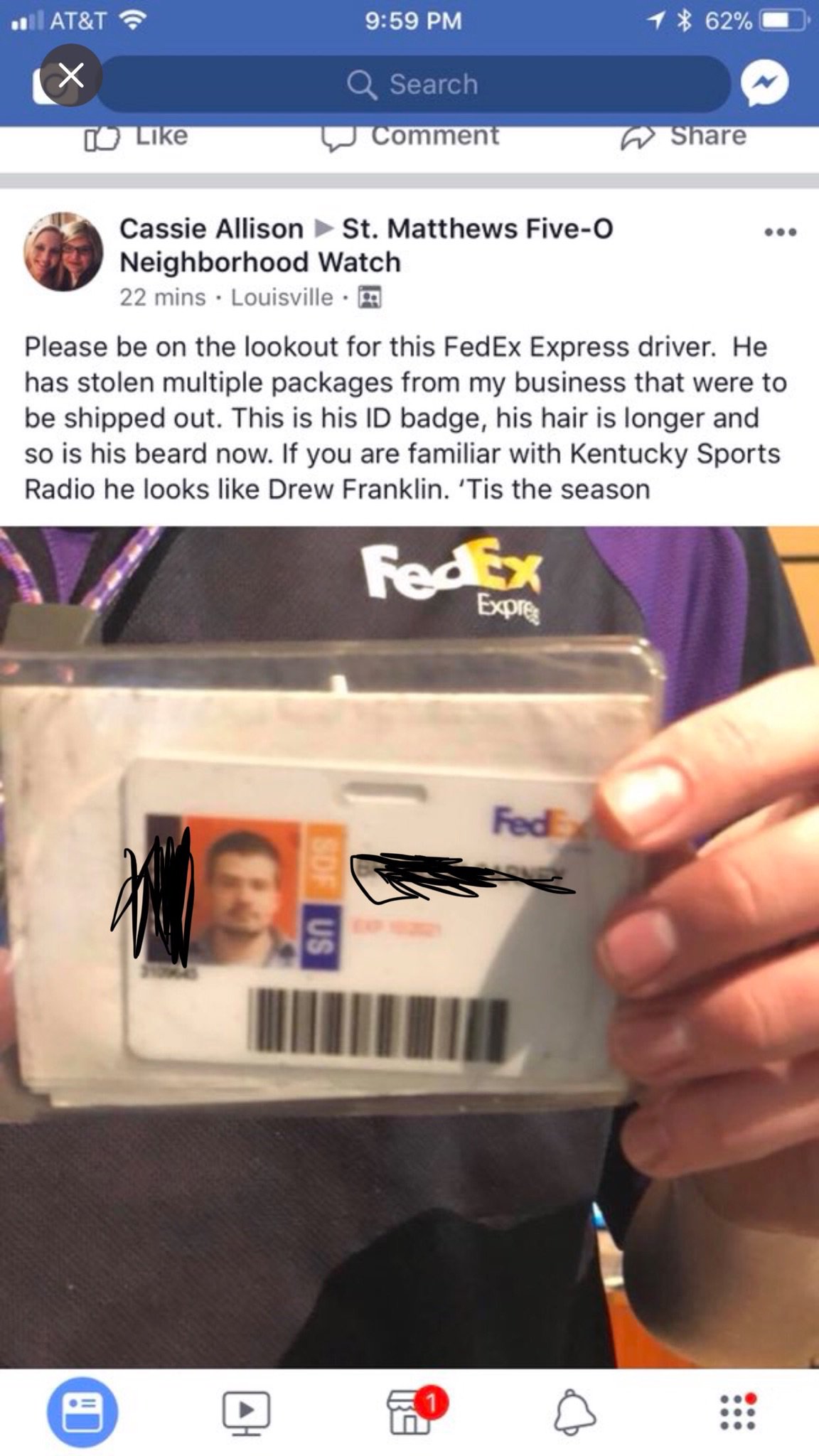 Fedex Driver Id Card