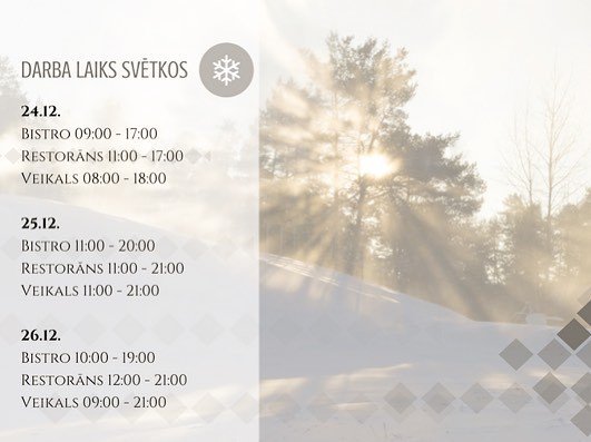 Gaidām Jūs arī svētku dienās. Vai Ziemassvētku brīvdienas būs baltas? ❄️ #Rāmkalni #Svētki #Gaidāmsniegu ift.tt/2BxOveI