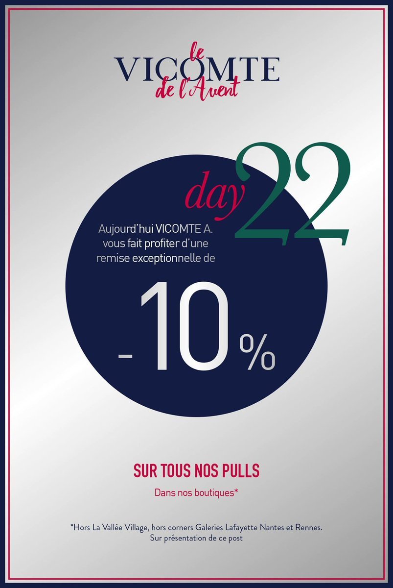 Aujourd’hui, on vous fait plaisir en boutiques ! 🎁🎄🎅