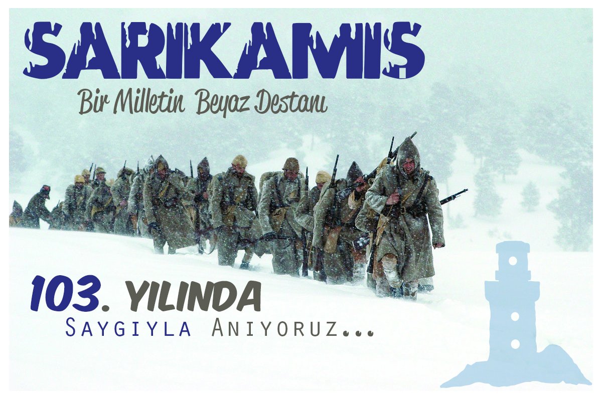 Dillere destan olan ne tarihler yazmışız, kefensiz gidenlere buzdan mezar kazmışız.
Ey şehitler ordusu mekanınız cennet olsun.
Donarak Şehit düştüler.. Çünkü; geri dönmeyi hiç düşünmediler. 
Saygı, sevgi, rahmet ve minnetle..  
#Sarıkamış