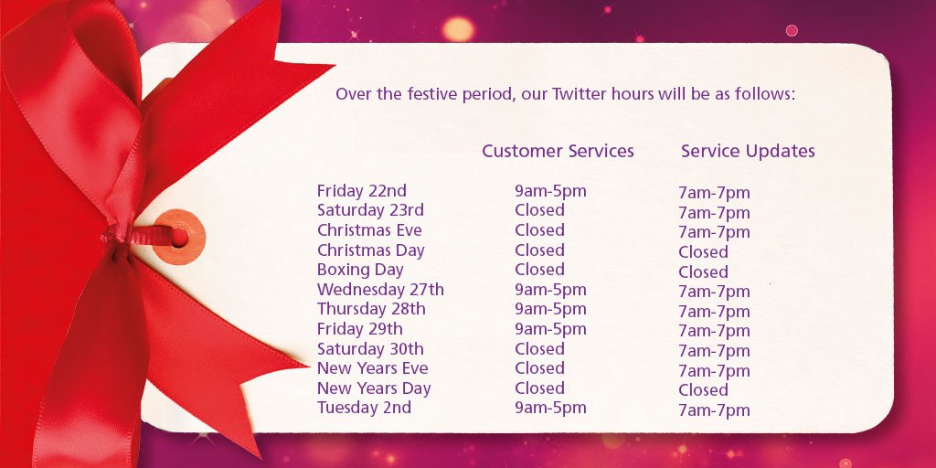 StagecoachMids's tweet photo. These are our Twitter opening hours for the Festive period.  You can find our Festive Warwickshire timetable here https://t.co/Ge8kg2EH3u and our Northamptonshire timetable here https://t.co/5o5TZeFlEF https://t.co/GdVbemVRDT