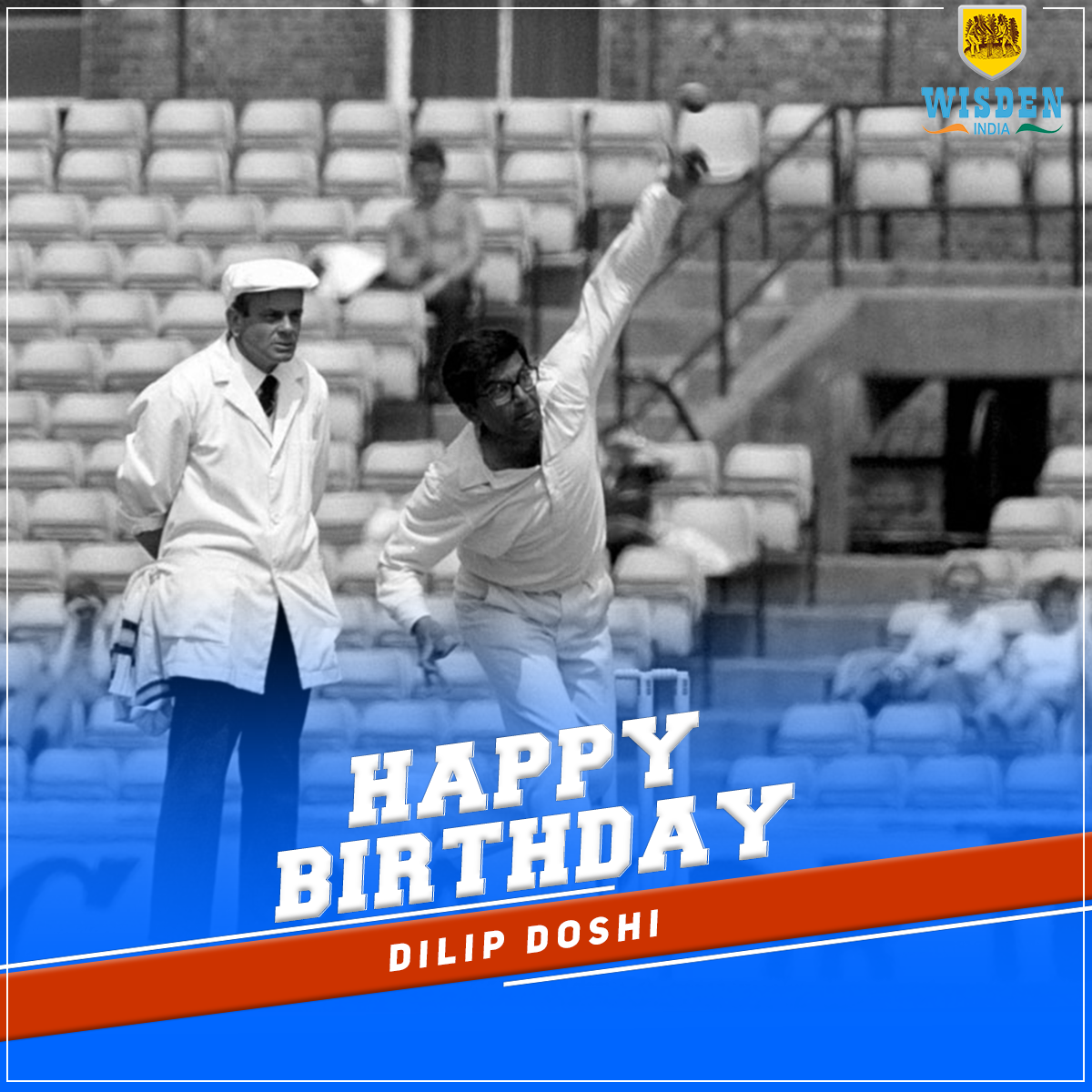 Wishing a very Happy Birthday to former Indian spinner Dilip Doshi! 