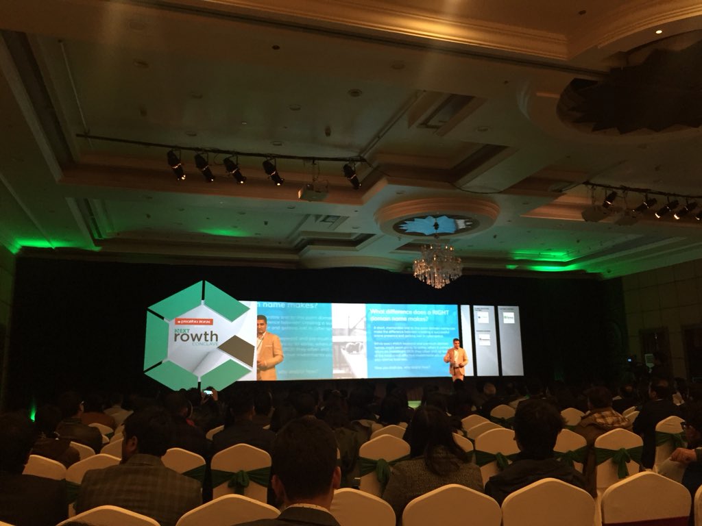 “Domain names are the real estate of the Internet.” - Mr. Manmeet Pal Singh at #NextGrowthConcalve #GrowFaster