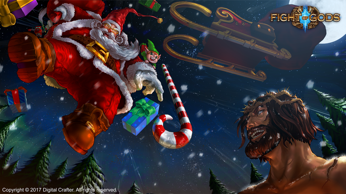 Fight Of Gods On Twitter The Winter Sale Has Started And Fightofgods Is Now 40 Off On Steam Now You Can Pit The God Of Christmas Santa Against The God Of Christmas
