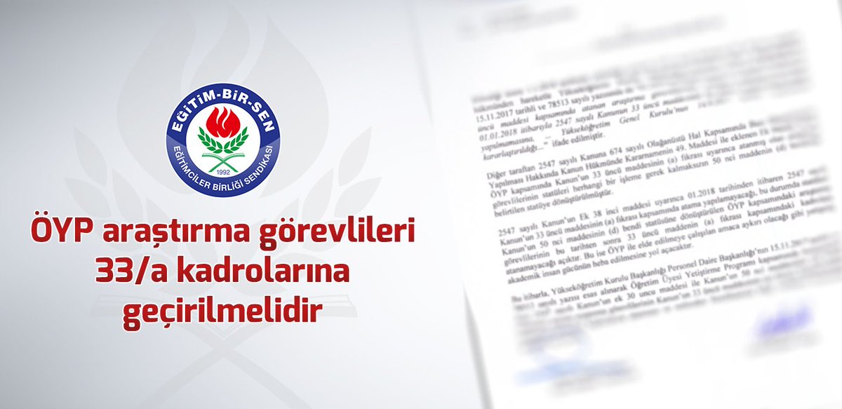 _aliyalcin_'s tweet photo. ÖYP’li araştırma görevlileri, kazanılmış hakları olan kadrolara derhal atanmalı, YÖK bu konuda inisiyatif almalı, üniversitelerde uygulama birliği sağlanmalıdır.
#ÖYPÇözülsün

https://t.co/ky2QI8X9vP https://t.co/VWp9KlFCDf