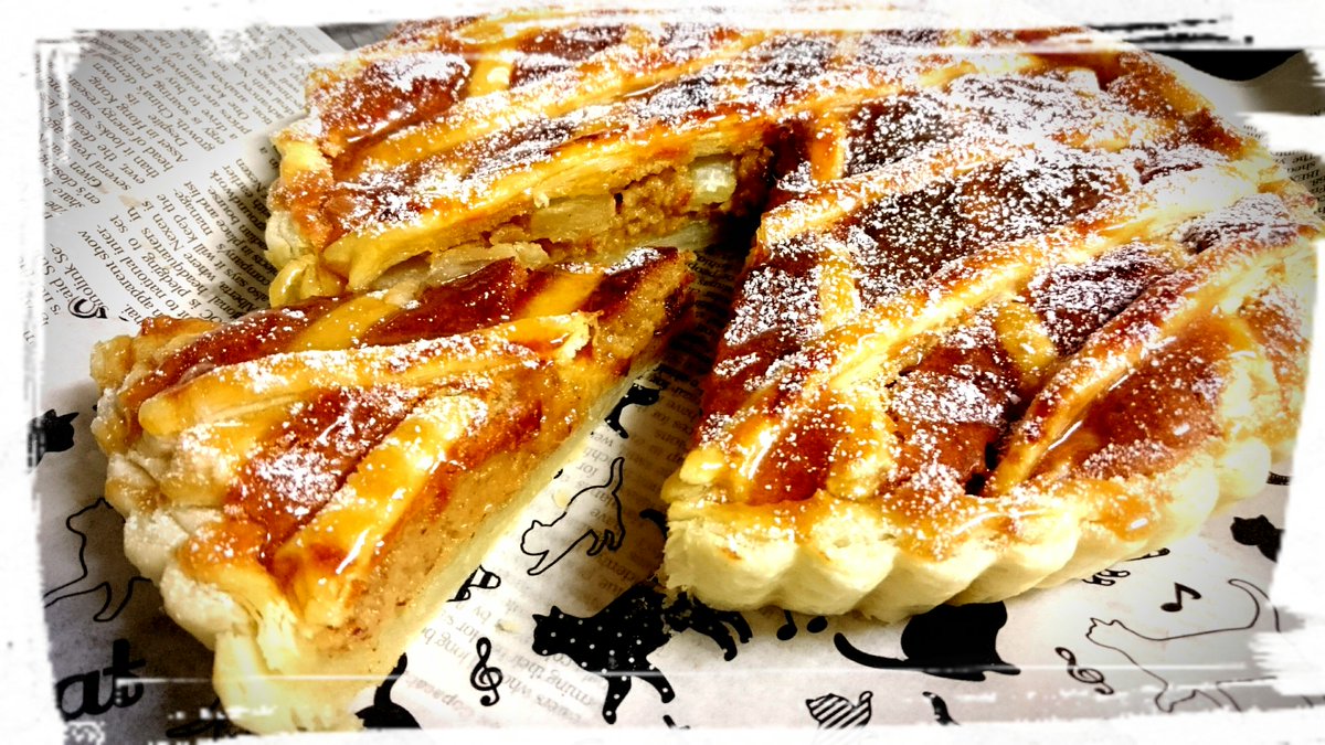 under_chicke's tweet photo. バタスコシナモンパイ焼きました～✿

皆さんご存知のレシピのものはちょっと苦手なのでオリジナルですが・・・

#アンダーテール
#undertale
#バタースコッチシナモンパイ https://t.co/ePGH6UjMJJ
