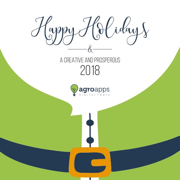 From all of us in AgroApps we would like to wish you happy holidays and a wonderful new year!❄️⛄️