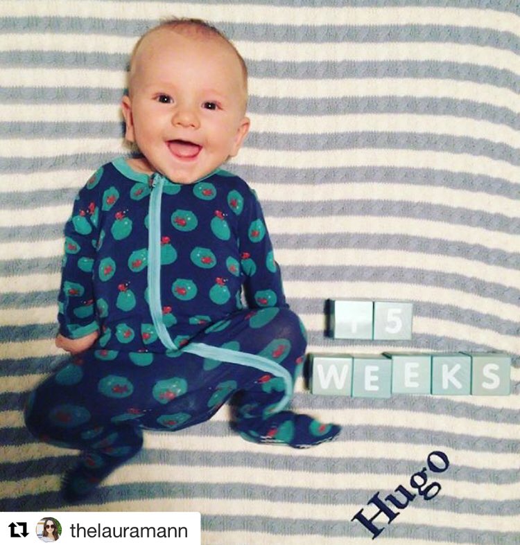 IamChrisMann's tweet photo. Laura Mann FTW!  Best smile pic yet!  Happy Hugo!

happy baby #15weeks #hugomann @thelauramann https://t.co/Cq3DO9XHg4