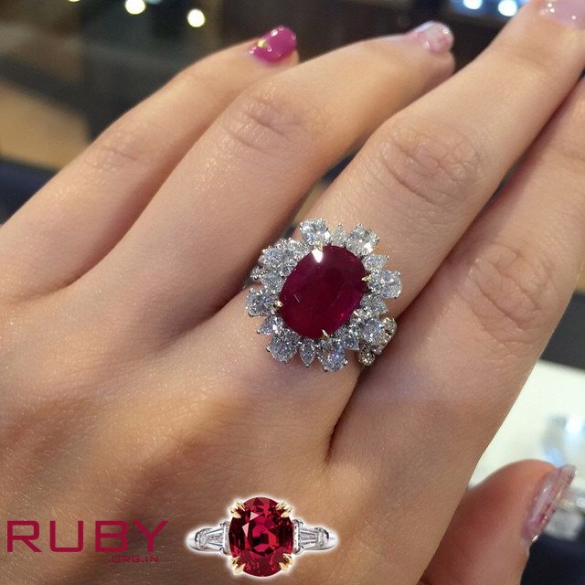 ruby stone ring design