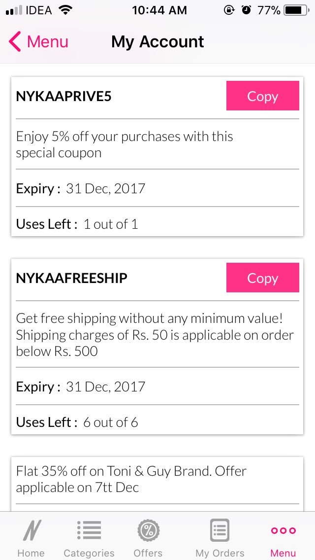 Nykaa latest coupon codes