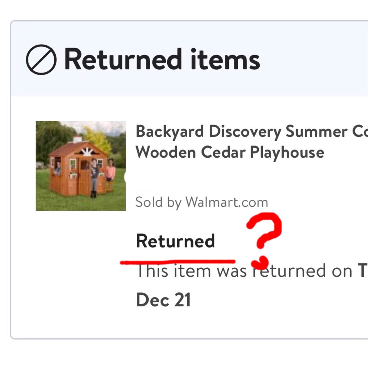 sondrapepe's tweet photo. Checking @Walmart delivery - find it returned 🤔☎️⏱ Damaged in delivery 📦 Their solution? They just cancel the order entirely. “Ma’am, you can start a new order for delivery Jan 2.” No thanks, @amazon can deliver this time. Lesson? Only trust Bezos for🎅🏻#ChristmasShopping https://t.co/KwWbaQKPsV
