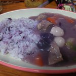 料理は見た目も大事ｗ紅芋のクリームシチューが毒の沼地にしか見えない!