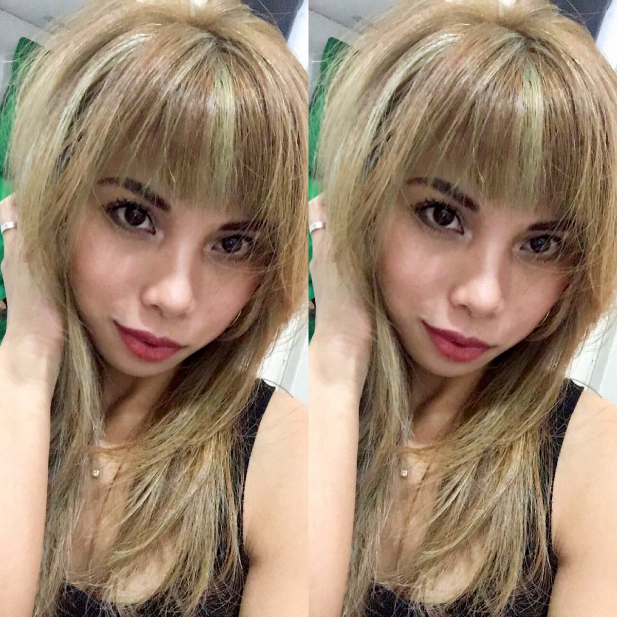 imfashionista12's tweet photo. Hello New HAiR! 💇‍♀️😍👍 #withBANGS 🤪😁 https://t.co/OifsAjb8Fc