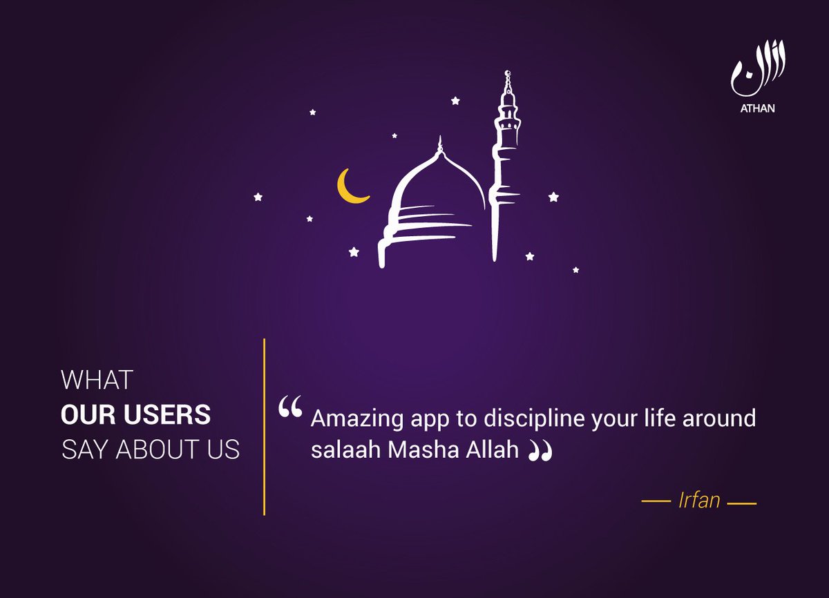 athan_app's tweet photo. Recommend Athan app to a friend as sharing something good is Sadqa-i-Jariah!
Get the app here: https://t.co/kW0HeoRrNA
#IslamicFinder #Athan #Testimonials #Muslims #muslimsrejecttrump https://t.co/zrSKC3INkj