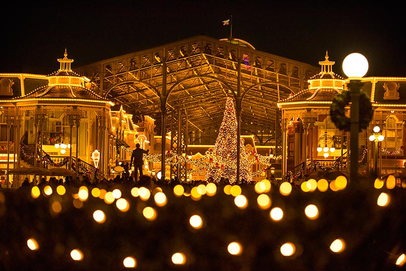 Twitter 上的 東京ディズニーリゾートpr 公式 おすすめの夜景スポット 今日ご紹介するのは東京ディズニーランドのワールドバザールにあるクリスマスツリー 少し離れて植栽越しに撮影すると 手前のイルミネーションがボケて幻想的な写真を撮ることができます