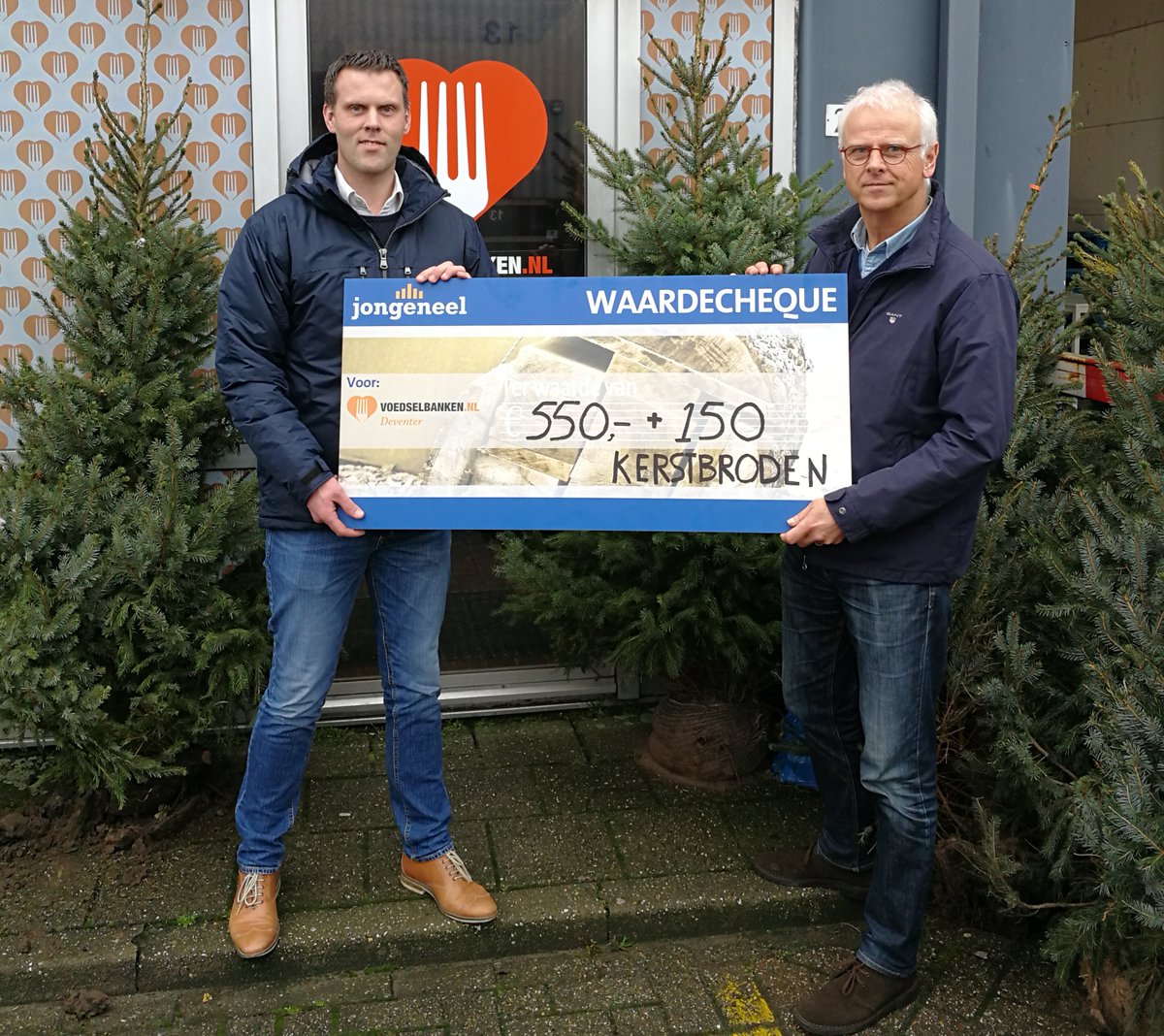 Mooie actie en bijdrage van <a href="/jongeneel/">Jongeneel</a> Deventer. Namens onze klanten dank je wel.