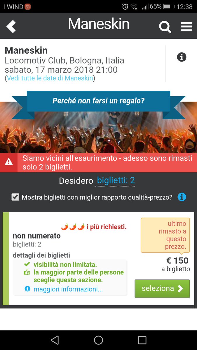 fachiluna's tweet photo. @viagogo, *ehm ehm @TicketOneIT*, smettetela di prenderci in giro.

#STOPSECONDARYTICKETING
#SECONDARYTICKETING #ticketone #Maneskin #ManeskinTour2018 @ThisisManeskin @VivoConcerti https://t.co/LwCDV0fIq1