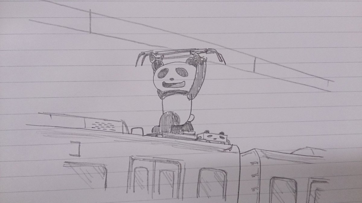 電車の上についている パンダグラフ 可愛すぎる Togetter