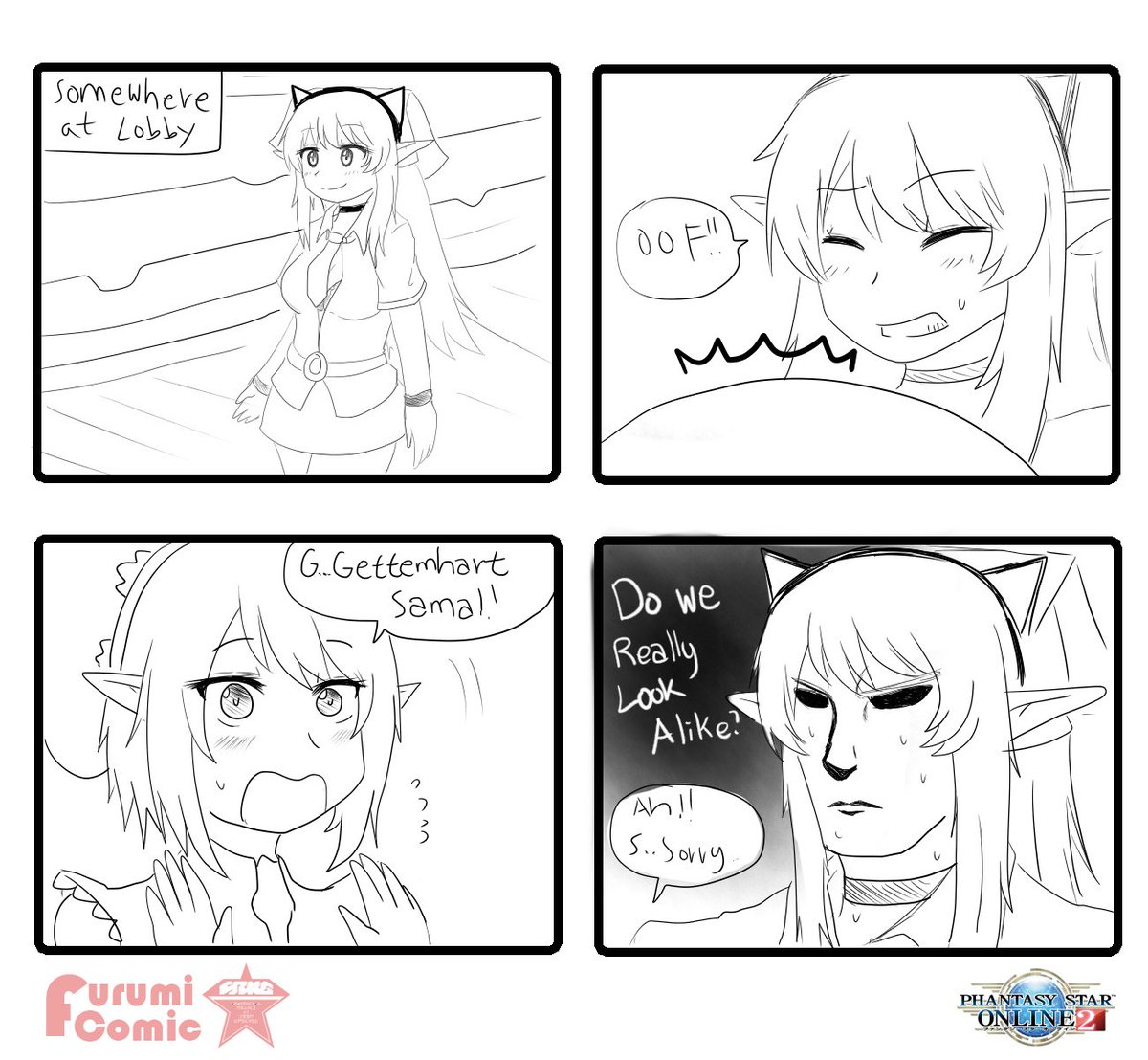 The Fate of female character
#pso2 #doodle 