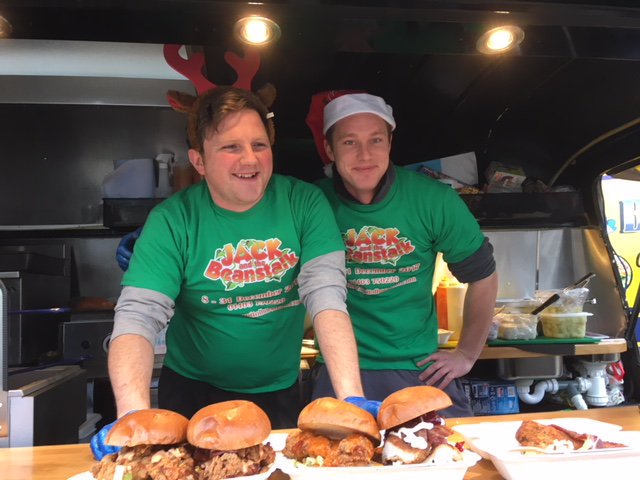 CapitolHorsham's tweet photo. Totally awesome turkey burgers from @barnyardbirds in Horsham Carfax today. Merry Christmas Tom &amp; Will from all at The Capitol! #capitoljack https://t.co/vnSs0diPVi