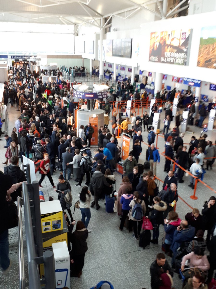 Chaos At Bristol Airport After Plane Leaves Runway