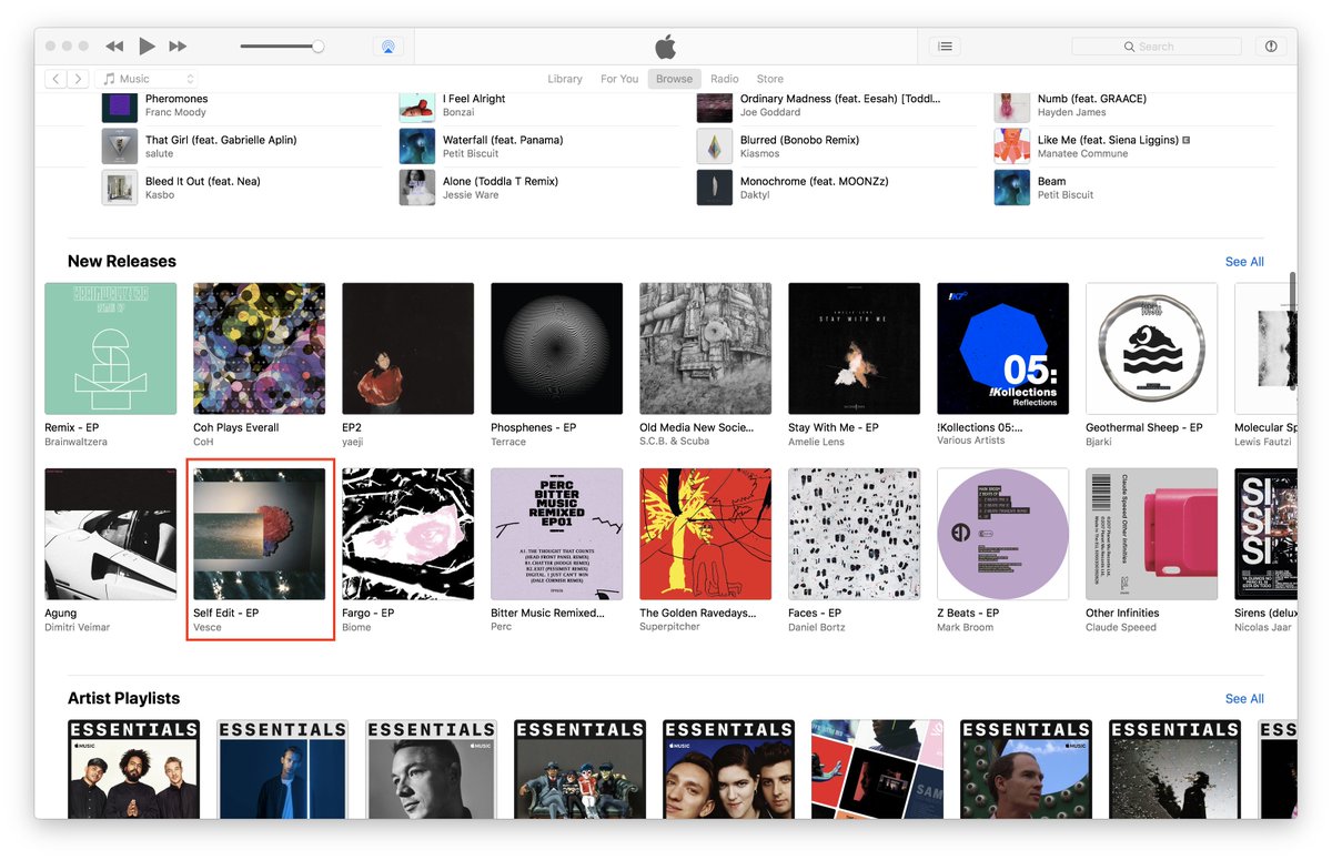 cargoindiedistr's tweet photo. FEATURED on @AppleMusic and @iTunes GB 🇬🇧 EU electronic homepage and  @AppleMusic US 🇺🇸 indie homepage #NewRelease @vescemusic 😆😆  https://t.co/WS0ta9q01q https://t.co/xCjvVnpPgQ